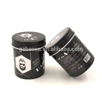 New hot factory quality Extra strong hold 150g hahal aluminium colorful pomade black tin water based pomade tin